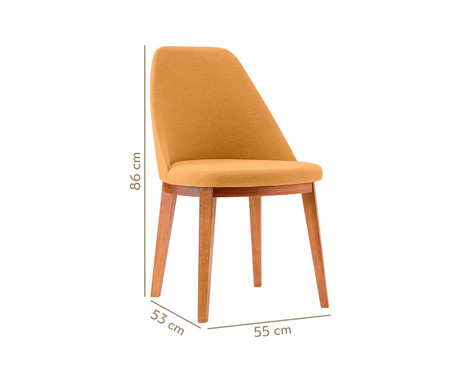 Cadeira de Madeira Lisa - Amarelo Queimado | WestwingNow