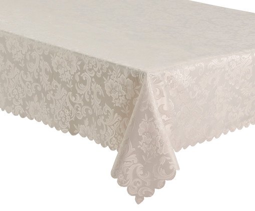 Toalha de Mesa Impermeável Auguri Rami Off White, Colorido | WestwingNow