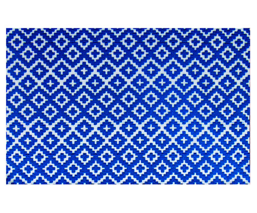 Tapete Oriental Strauss Deco Branco e Azul, Azul | WestwingNow