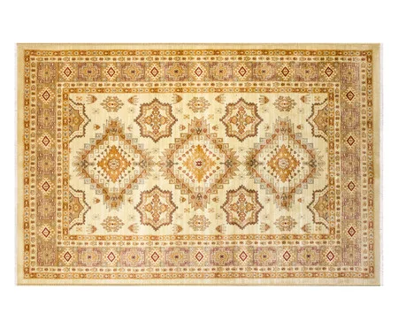 Tapete Turco Isparta Bolvadin Bege e Marfim