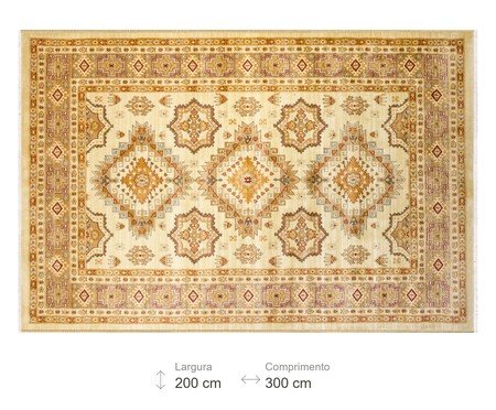 Tapete Turco Isparta Bolvadin Bege e Marfim | Westwing