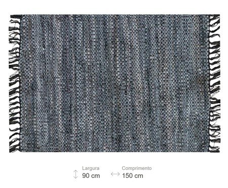 Tapete Indiano com Franja Madras Cinza | Westwing