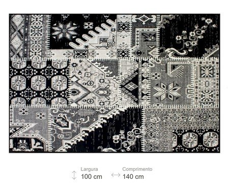 Tapete Belga Star Jack Preto | Westwing