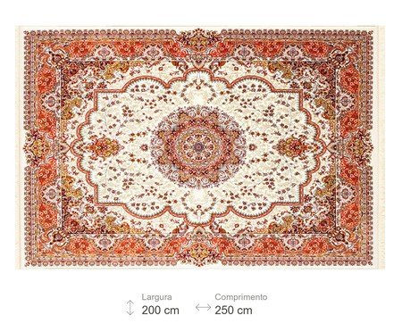 Tapete Hasankeyf Creme e Rosê | Westwing