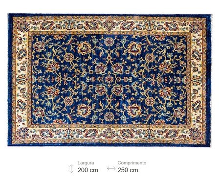 Tapete Kasakh Navy Bege | Westwing