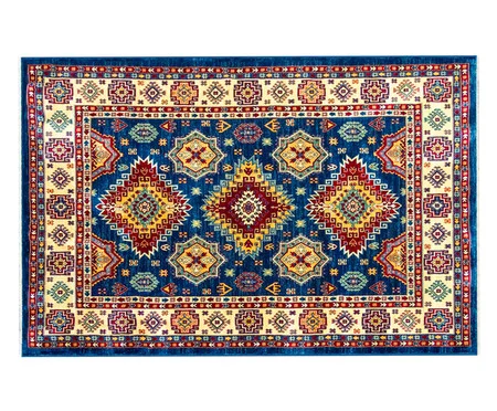 Tapete Kasakh Navy Bege