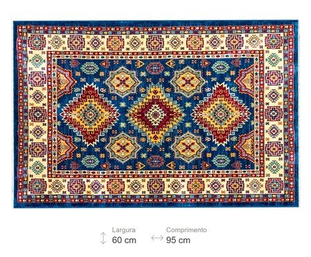 Tapete Kasakh Navy Bege Ii | Westwing