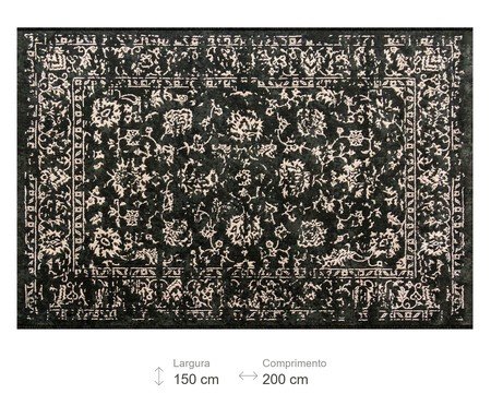 Tapete Turco Vega Dale Preto | Westwing