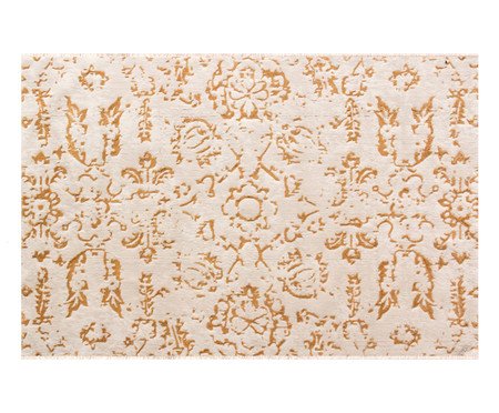 Tapete Turco Vega Ivory Dourado e Cru | Westwing