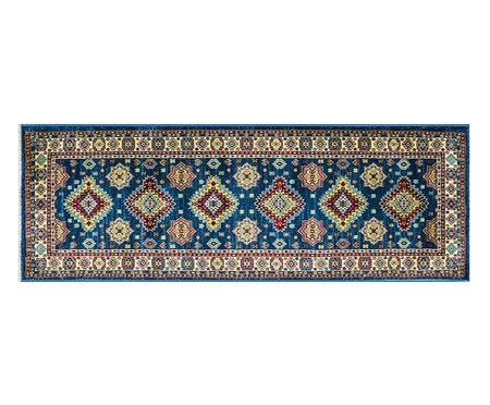 Passadeira Turco Kasakh Navy D.Beige Azul | Westwing