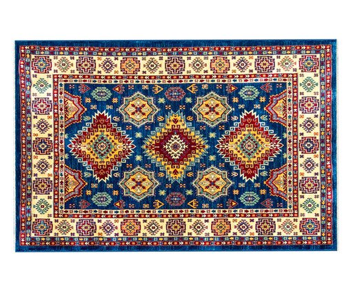 Tapete Turco Kasakh Mira Azul, Azul | WestwingNow