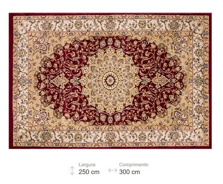 Tapete Turco Babil Vulcan Vermelha | Westwing