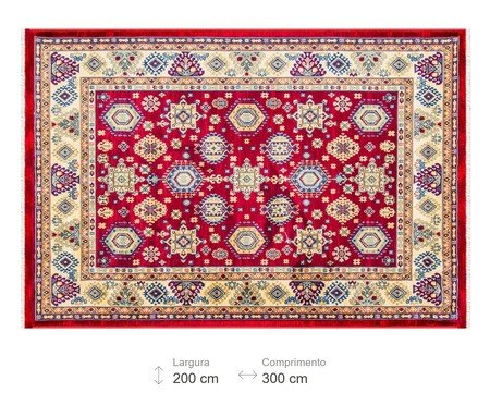 Tapete Turco Kasakh Claret Red | Westwing