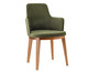 Cadeira de Madeira com Braço Mary - Verde Musgo, Verde | WestwingNow
