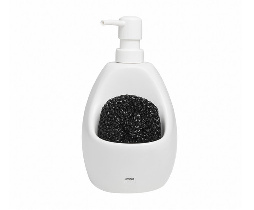 Dispenser para Detergente com esponja Joyce - Branco, Branco | WestwingNow
