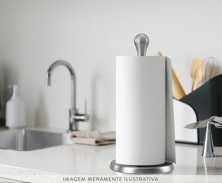 Porta-Papel Toalha Iva - Fume | Westwing