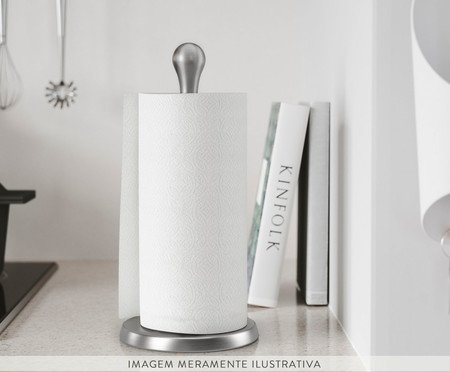 Porta-Papel Toalha Iva - Fume | Westwing
