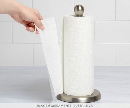 Porta-Papel Toalha Iva - Fume | Westwing