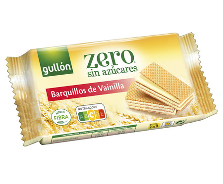 Biscoi Esp Gullón Sugar Free Wafer de Baunilha - 60G