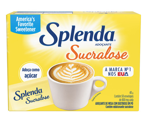 Adoçante de Mesa em Sachês Sucralose Splenda - 50cm, Colorido | WestwingNow