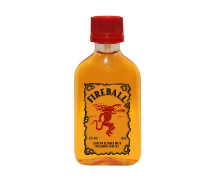 Licor Can Fireball Miniatura - 50ml