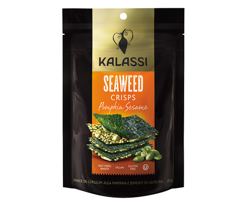 Snack Chn Kalassi Seaweed Crisps Pumpkin SesAmericano - 25G, Colorido | WestwingNow