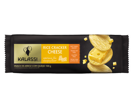 Snack Tailandês Kalassi Rice Crackers Cheese - 100G