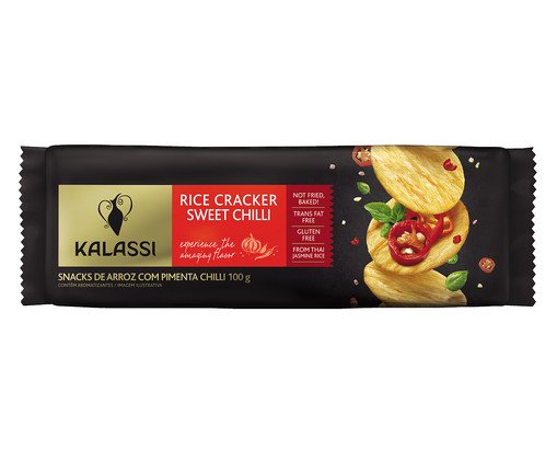 Snack Tailandês Kalassi Rice Crackers Sweet Chilli - 100G, Colorido | WestwingNow