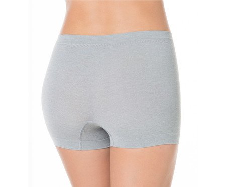 Boxer Tecno 3D Washed Prateada | Westwing