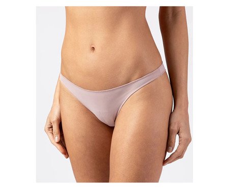 Calcinha Tanga Baixa Overlock Blush | Westwing