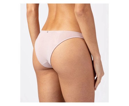 Calcinha Tanga Baixa Overlock Blush | Westwing