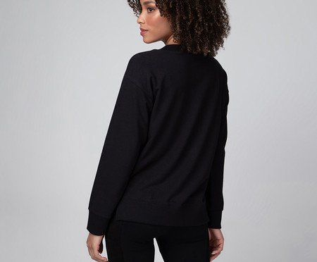Camiseta Manga Longa Preto | Westwing
