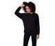 Camiseta Manga Longa Preto, Preto | WestwingNow