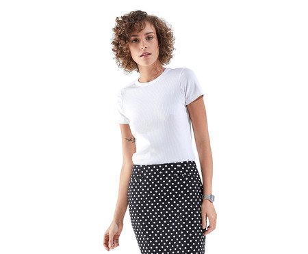 Camiseta Manga Curta Branco III | Westwing