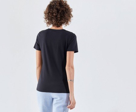 Camiseta Manga Curta Preto IIII | Westwing