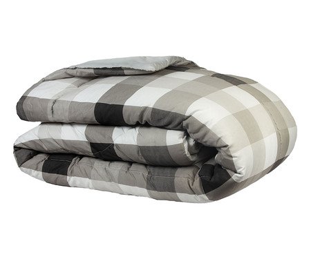 Edredom Classic Xadrez Preto | Westwing