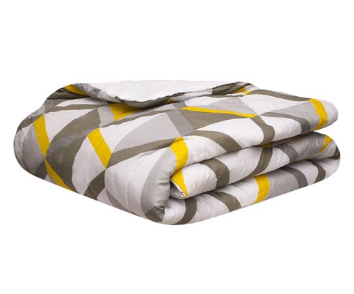 Edredom Classic Amarelo e Cinza, Amarelo | WestwingNow