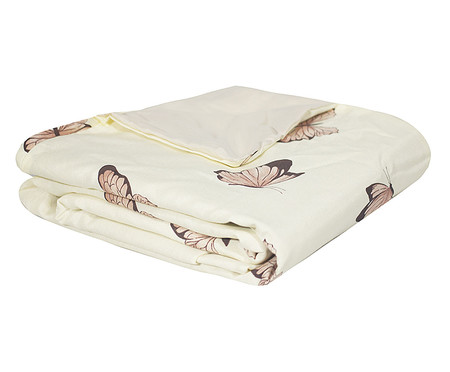 Capa Duvet Essencialle Borboletas Branco 140 Fios | Westwing