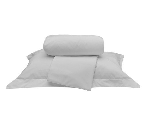 Jogo de Lençol Clássico Tous Les Jours Cinza 200 Fios, Cinza | WestwingNow