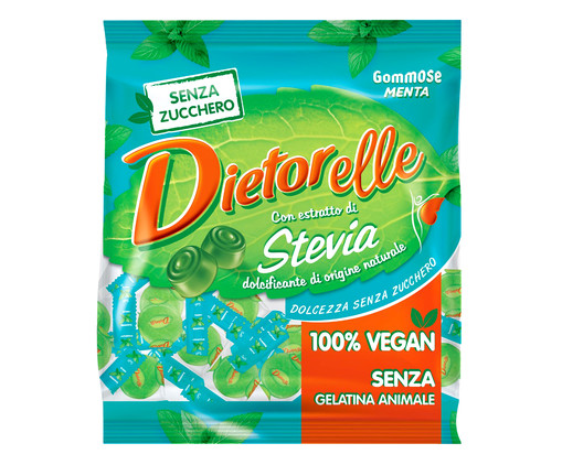 Bala de Goma Menta com Stevia - 70G, multicolor | WestwingNow