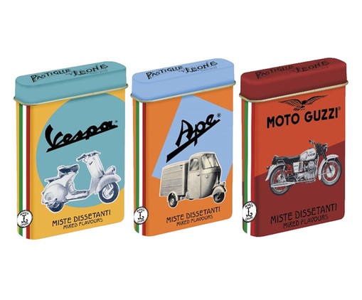 Coleção Piaggio Pastilhas Mix de Sabores Motos Leone - 15G, multicolor | WestwingNow