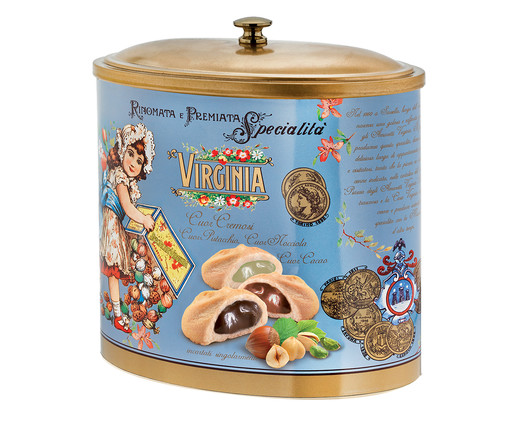 Lata de Biscoitos de Pistache, Avelã e Cacau Virgínia - 200G, multicolor | WestwingNow