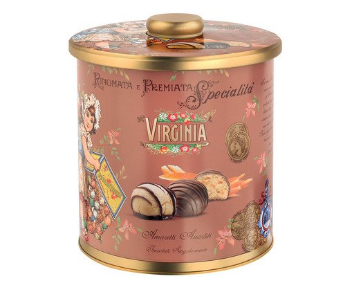 Lata de Amaretti Macio com Gengibre, Amaretti Macio com Laranja Coberto de Chocolate - 220G, multicolor | WestwingNow