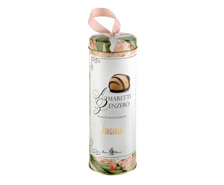 Lata de Amaretti Macio com Gengibre Coberto de Chocolate - 140G | Westwing