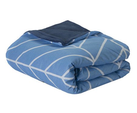 Capa de Coberdrom Soft Duvet Essencialle Naval Branco