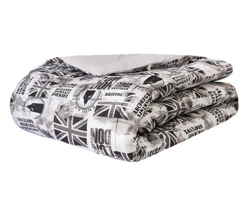 Edredom Classic London Cinza, Cinza | WestwingNow