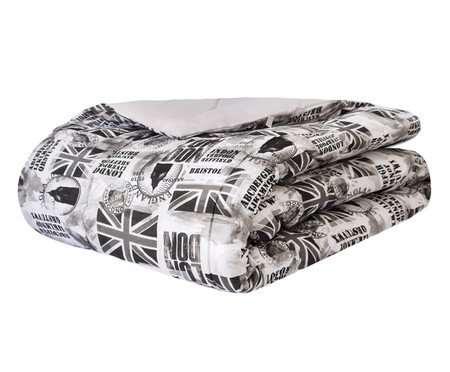 Edredom Classic London Cinza