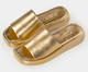 Flatform Tulipa em Couro Ouro, Dourado | WestwingNow