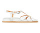 Slider em Couro Daisy Off-White, Off White | WestwingNow