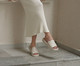 Flatform Tulipa Couro Off White, Off White | WestwingNow